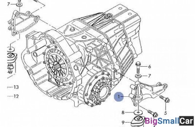 Кронштейн кпп VAG 4B0399107B Левый, вариатор - купить Ахтарском