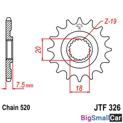 Звезда ведущая JT JTF326.12 - купить Ахтарском