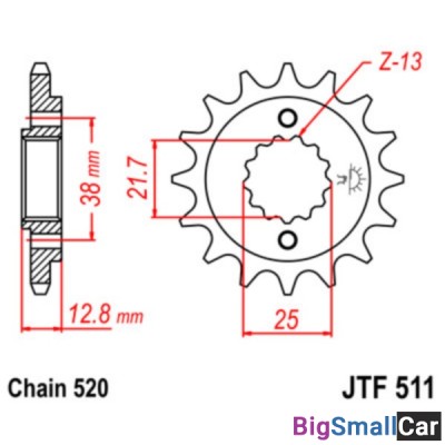 Звезда ведущая JT JTF511.15 - купить Ахтарском
