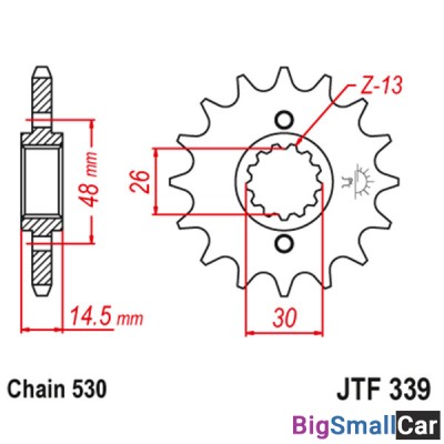 Звезда ведущая JT JTF339.16 - купить Ахтарском
