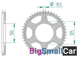 Звезда ведомая AFAM 86605-47 (JTR2014.47) - купить Ахтарском