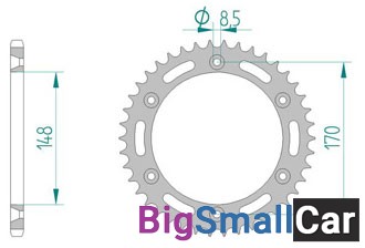 Звезда ведомая AFAM 14501-42 (JTR828.42) - купить Ахтарском