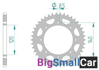 Звезда ведомая AFAM 16600-46 (JTR487.46) - купить Ахтарском