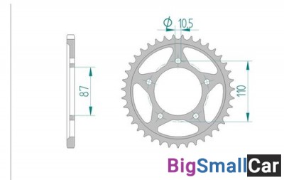 Звезда ведомая AFAM 14405-49 (JTR823.49) - купить Ахтарском