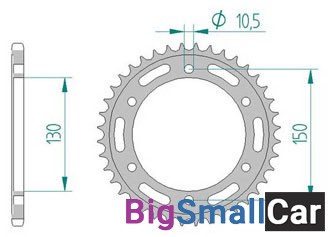 Звезда ведомая AFAM 10501-46 (JTR245/3.46) - купить Ахтарском