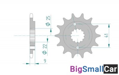 Звезда ведущая AFAM 20510-15 (JTF1309.15) - купить Ахтарском