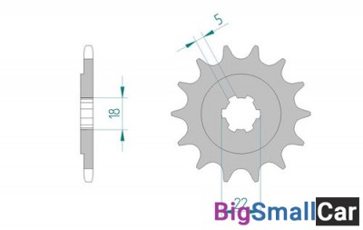 Звезда ведущая AFAM 24201-12 (JTF1445.12) - купить Ахтарском