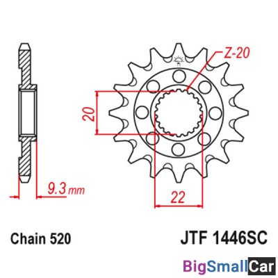 Звезда ведущая JT JTF1446.14SC - купить Ахтарском