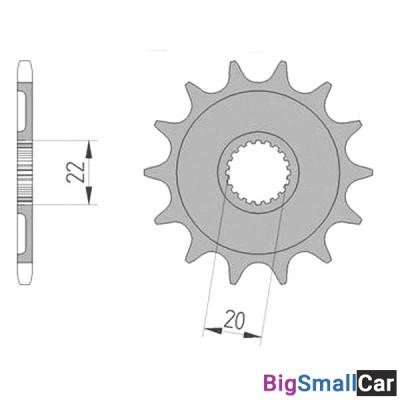 Звезда ведущая AFAM 21309-12 (JTF1590.12) - купить Ахтарском