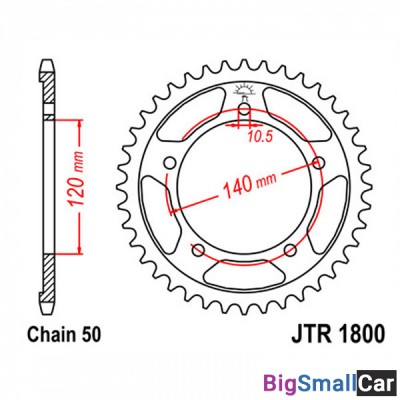 Звезда ведомая JT JTR1800.46 - купить Ахтарском