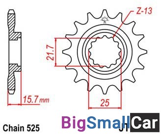 Звезда ведущая JT JTF1535.15RB - купить Ахтарском