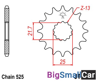 Звезда ведущая JT JTF520.15RB - купить Ахтарском