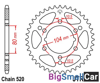 Звезда ведомая JT JTR1478.40 - купить Ахтарском