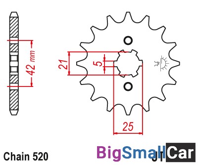 Звезда ведущая JT JTF569.16 - купить Ахтарском
