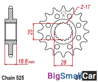 Звезда ведущая JT JTF405.20 - купить Ахтарском