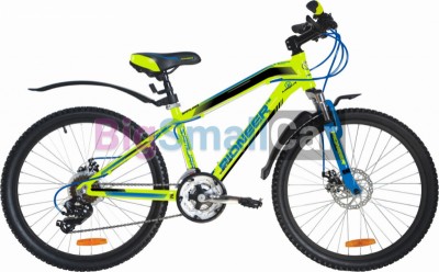 Горные велосипеды PIONEER SAMURAI 24 AL/13 green-blue-black