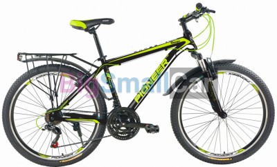 Горные велосипеды PIONEER OMEGA 26/16 black-green-white - купить Ахтарском